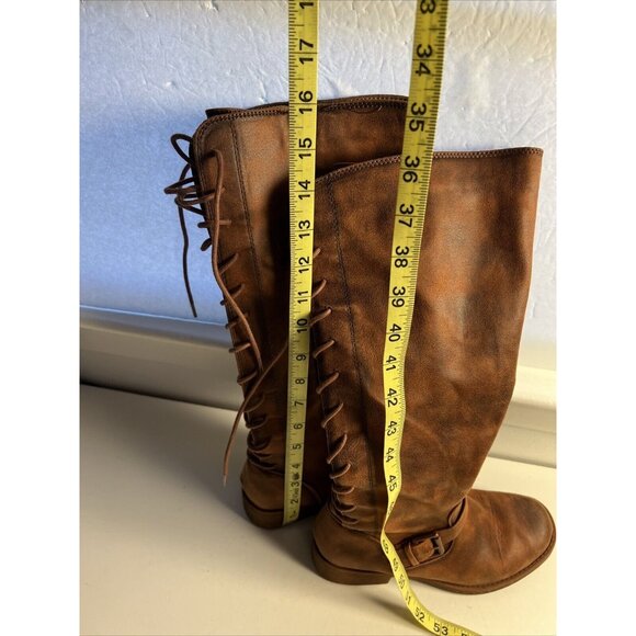 Eurosoft Women's Selden Boots Size 6.5M Brown Corset Lace Tall Boots (ES0007398) - Picture 3 of 9